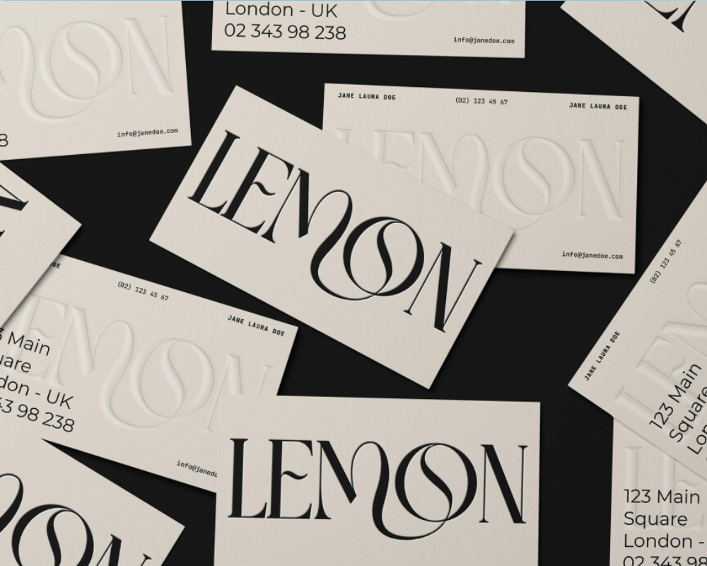 Freshly Designed, modern business card mockups