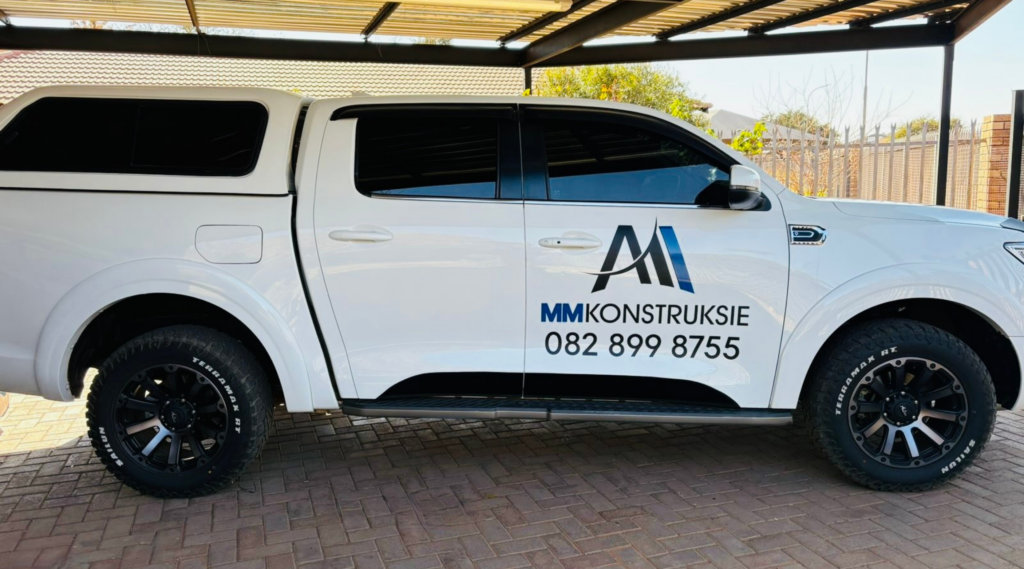 GWM P series vehicle with vehicle branding on it to display the details of the company
